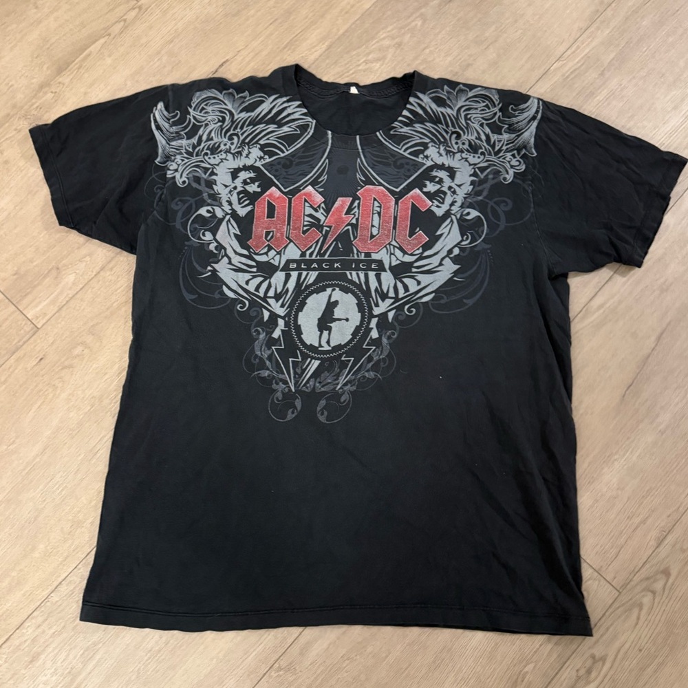 Y2K AC/DC‎ Black Ice Short Sleeve Tee